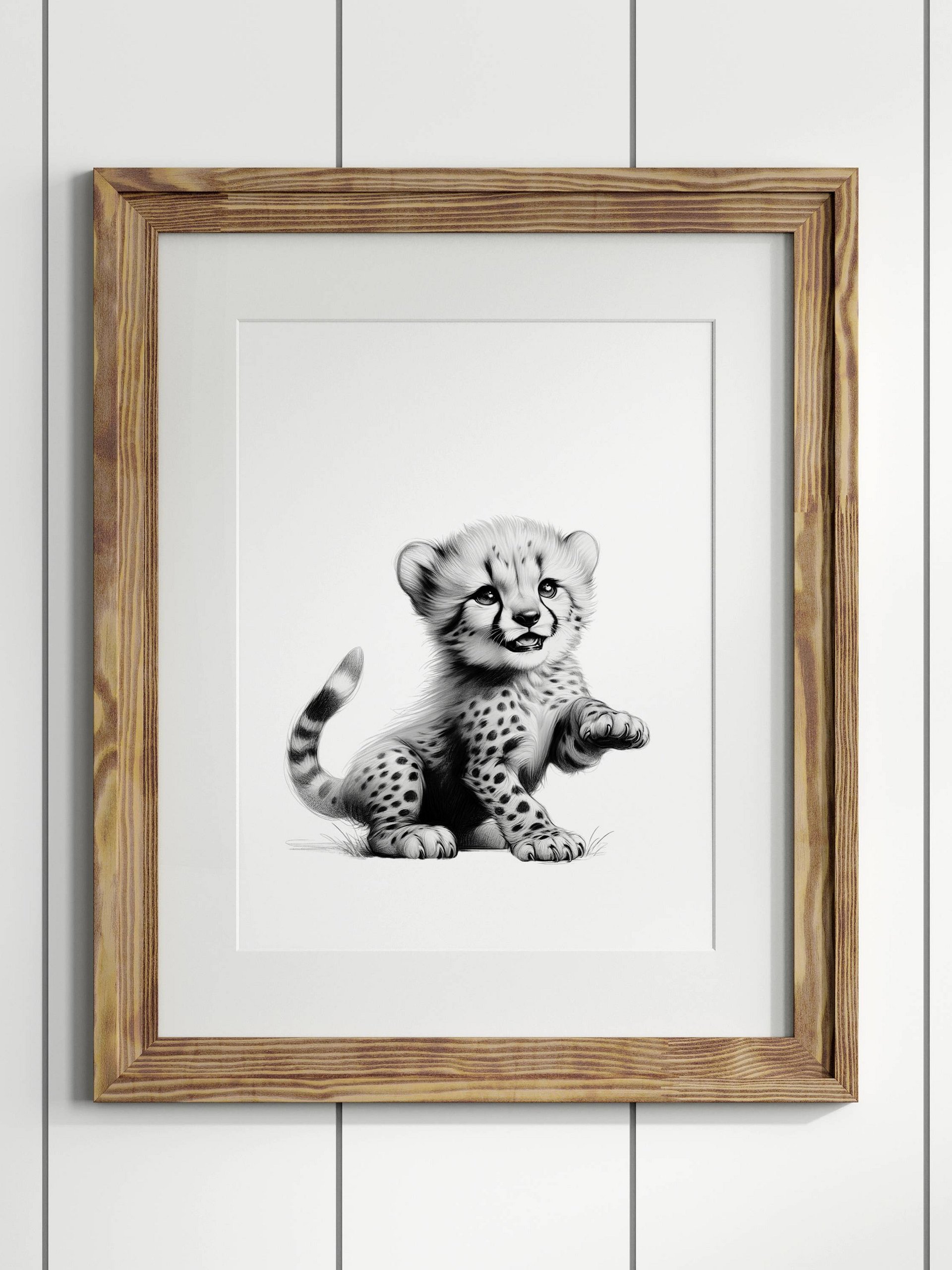 Cheetah Safari Nursery Print No 3 product image (1)
