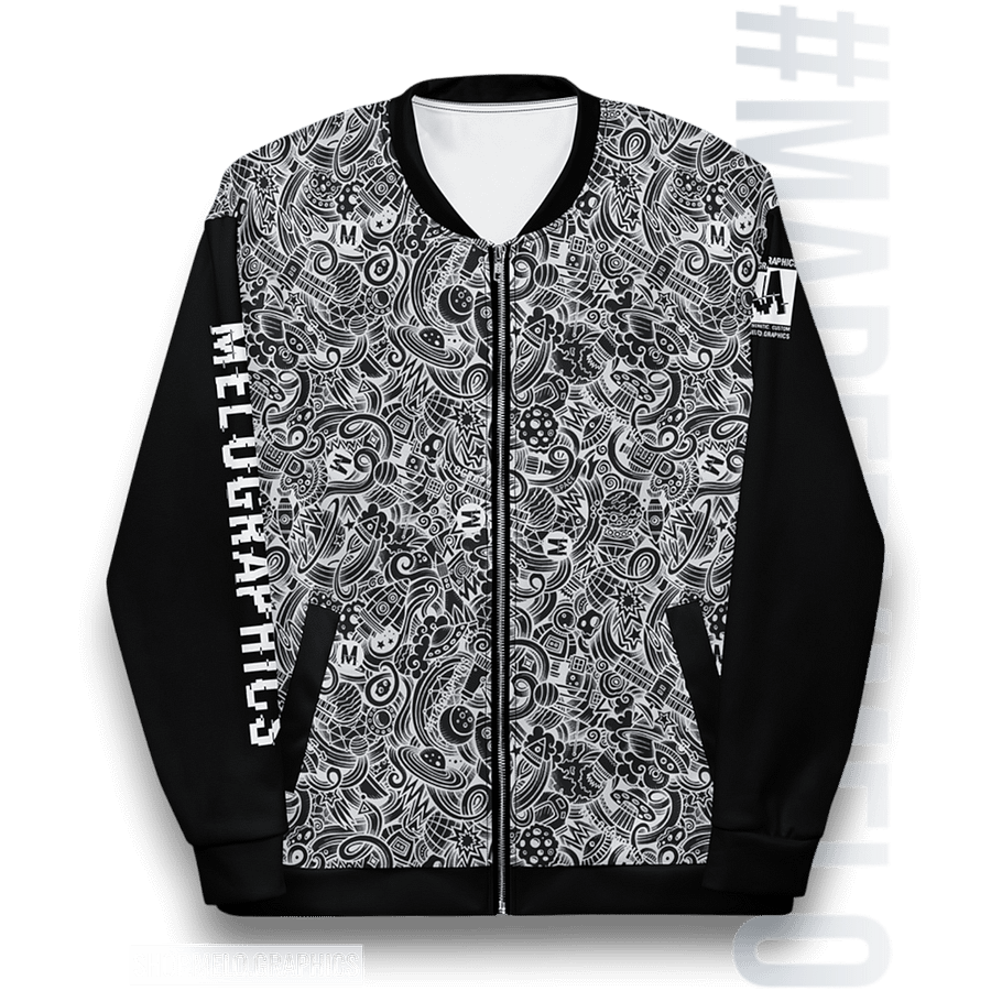 Dark Space Scribble - Ultimate Bomber Jacket | #MadeByMELO product image (1)