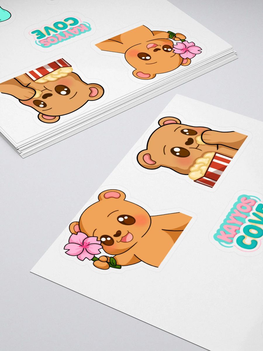 Adorable Bear Cub Affection Stickers product image (4)