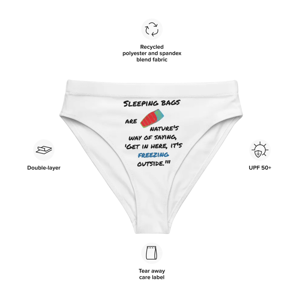 Arctic Dreams Recycled High-Waisted Bikini Bottom product image (9)