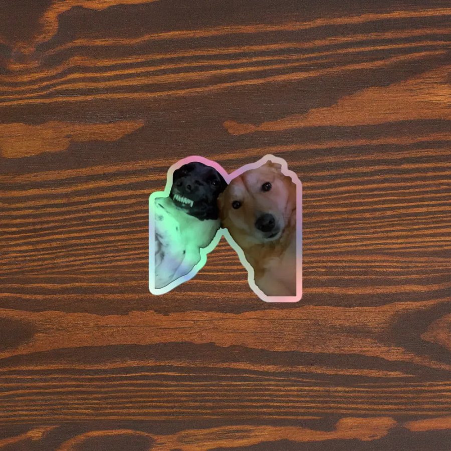 Holographic doggo Sticker product image (5)
