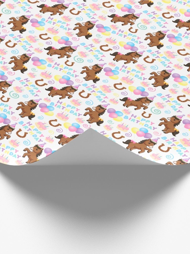 Horse Birthday Wrapping Paper product image (2)