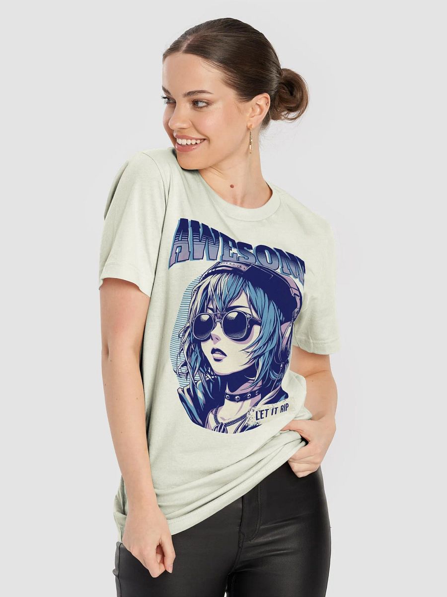 Awesome girl let it rip T-shirt, urban anime Tee product image (8)
