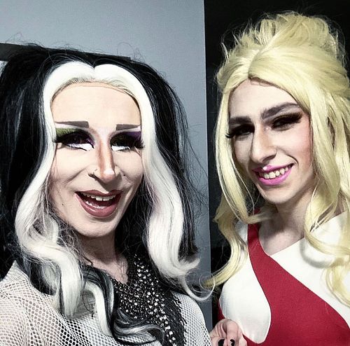 First drag performance 🍒  Peep the “blood”
