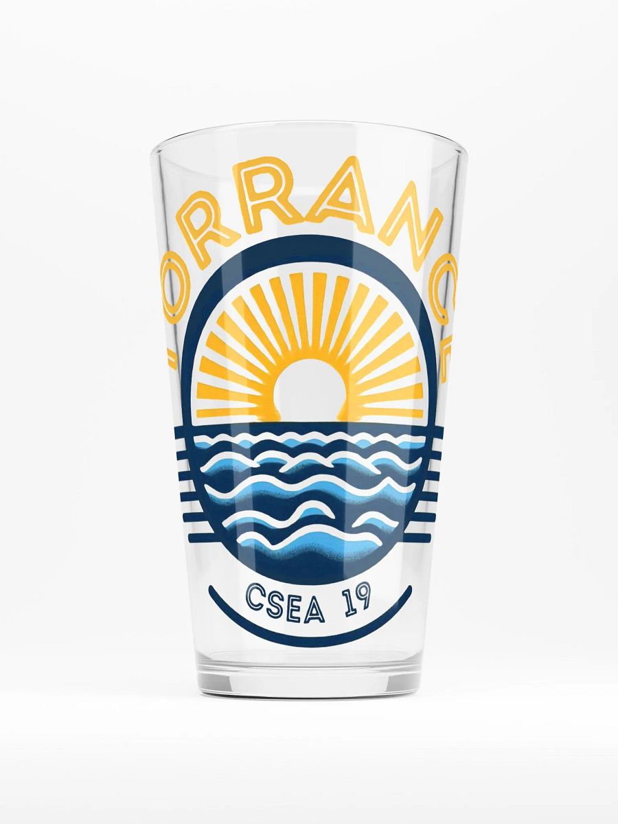 TUSD/CSEA Sun & Waves Shaker Pint Glass product image (1)
