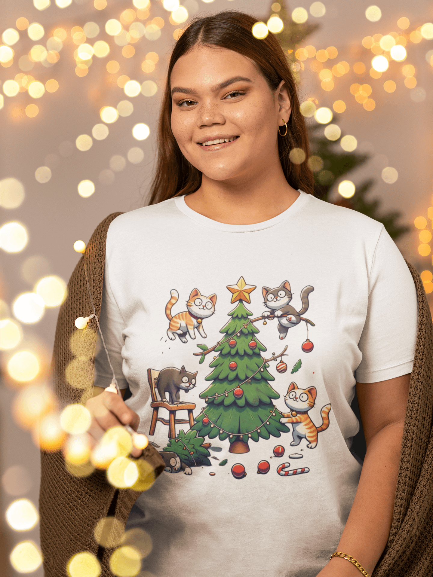 Cats & Christmas Chaos T-Shirt product image (91)