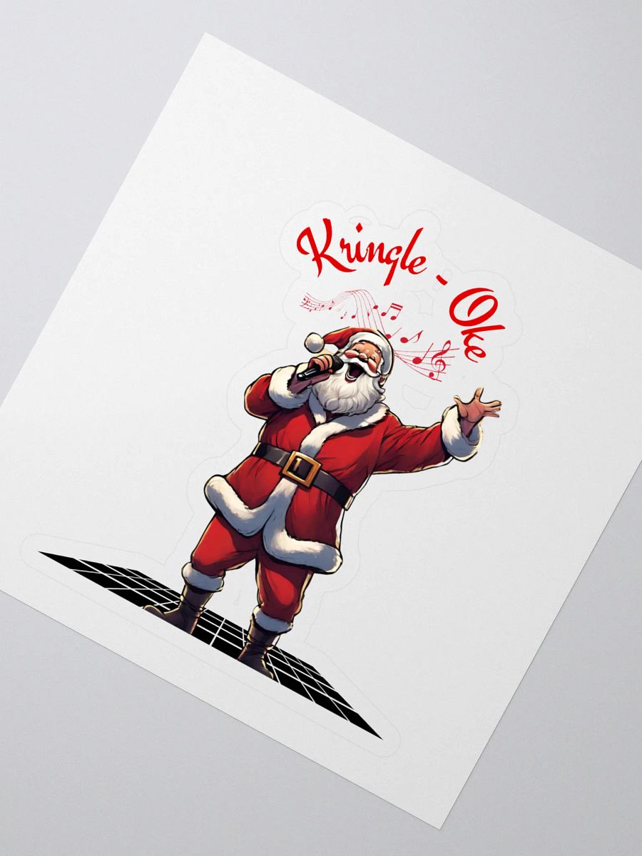 Kringle - Oke, Karaoke Singing Santa - Christmas Sticker product image (2)
