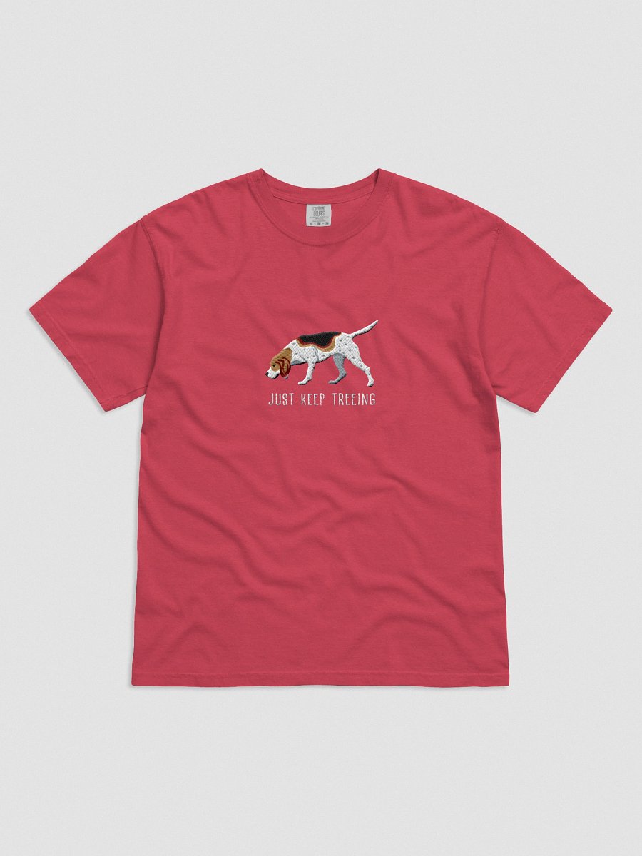 Just Keep Treeing T-Shirt(Embroidered) of a Treeing Walker Coonhound product image (41)