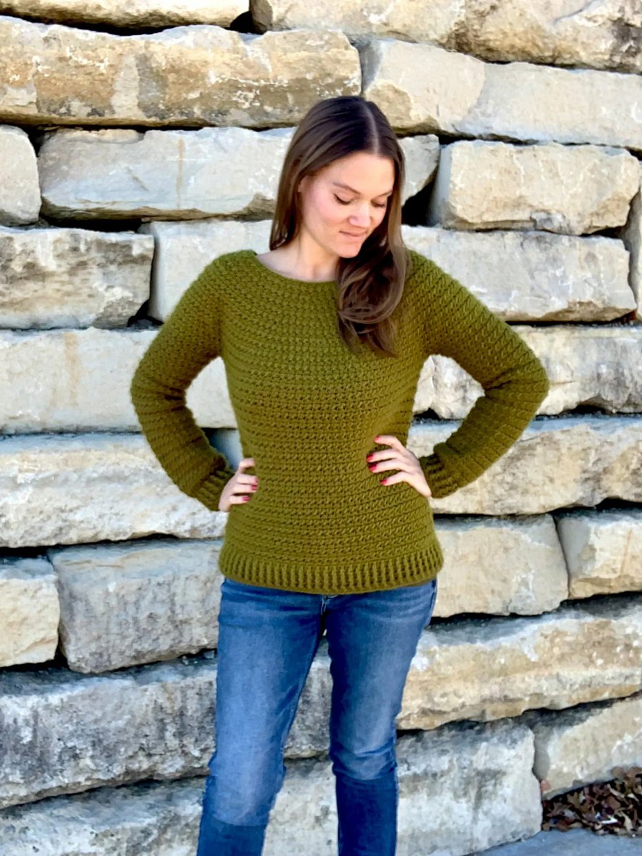 Color Block Sweater Crochet Pattern product image (3)