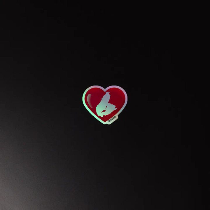 CAPE BRETON HEART HOLOGRAPHIC STICKER product image (2)
