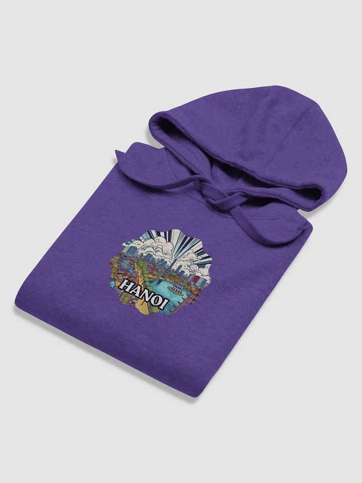 Cotton Heritage Unisex Premium Hoodie | AI Design Hanoi city Vietnam product image (1)
