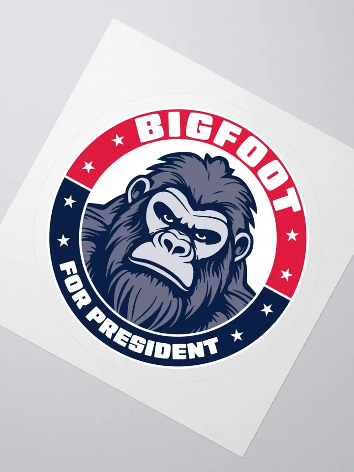 Bigfoot for President Funny Sticker product image (6)
