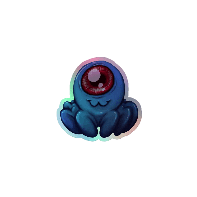Amoeba Holographic Sticker