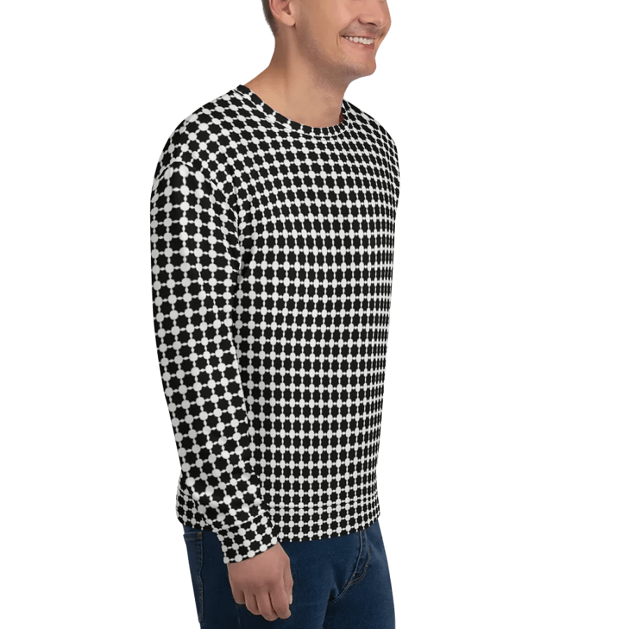 Abstract Black and White Chain Unisex Sweatshirt product image (9)