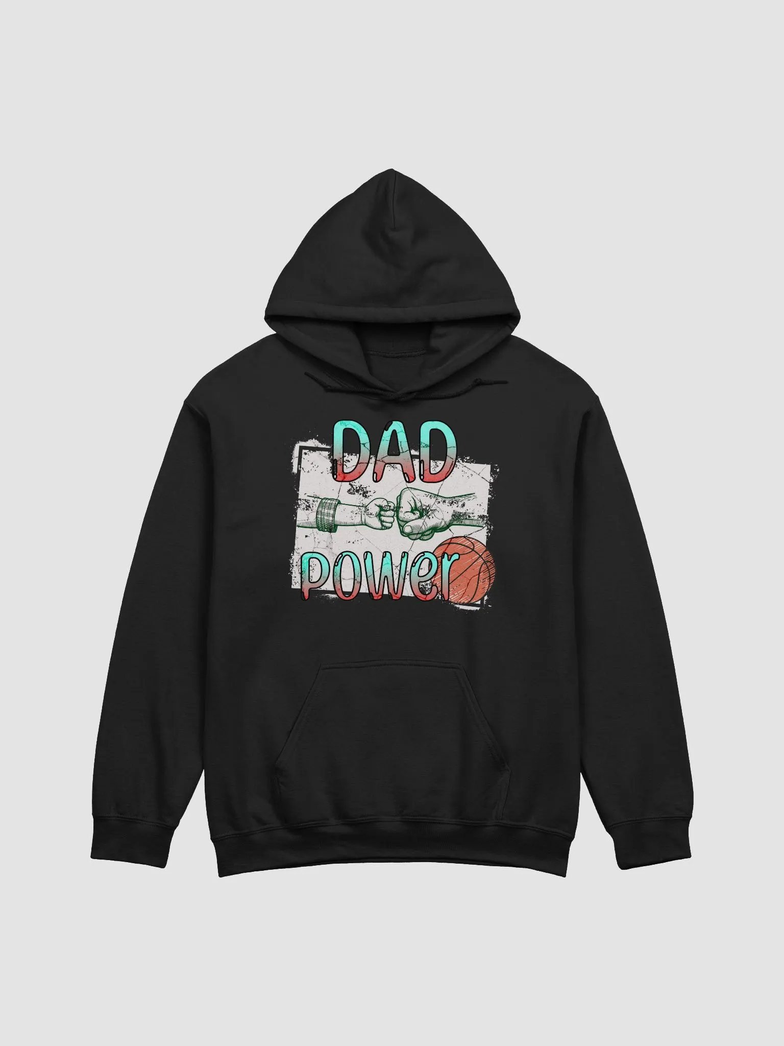 Dad Power Basketball Fist Bump Hoodie product image (1)