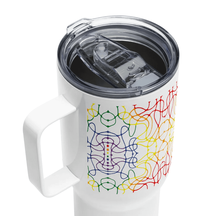 Rainbow Abstract - Travel Mug product image (4)