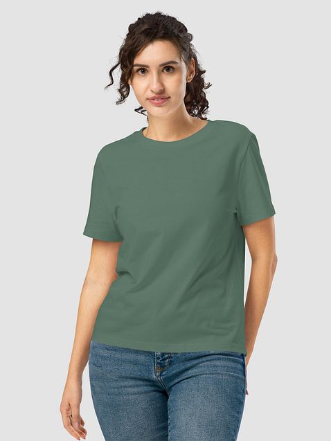 Photo showing Stanley/Stella Women's Organic Ribbed Neck T-Shirt