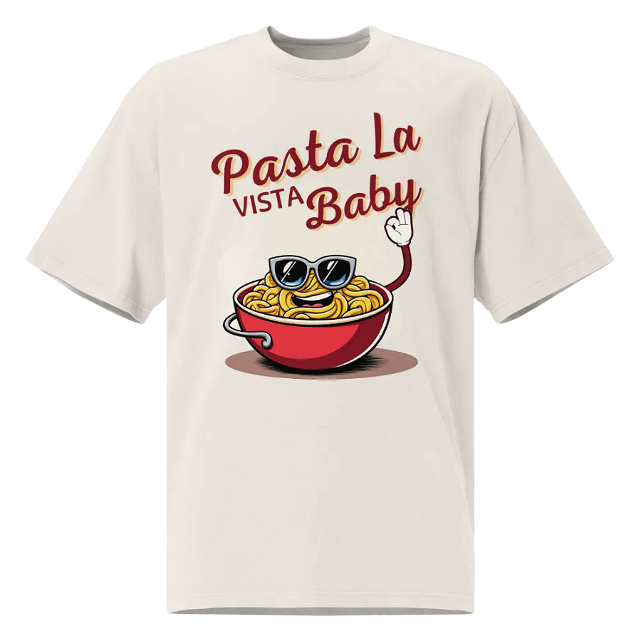 Pasta La Vista Baby Oversized Faded T-Shirt product image (3)