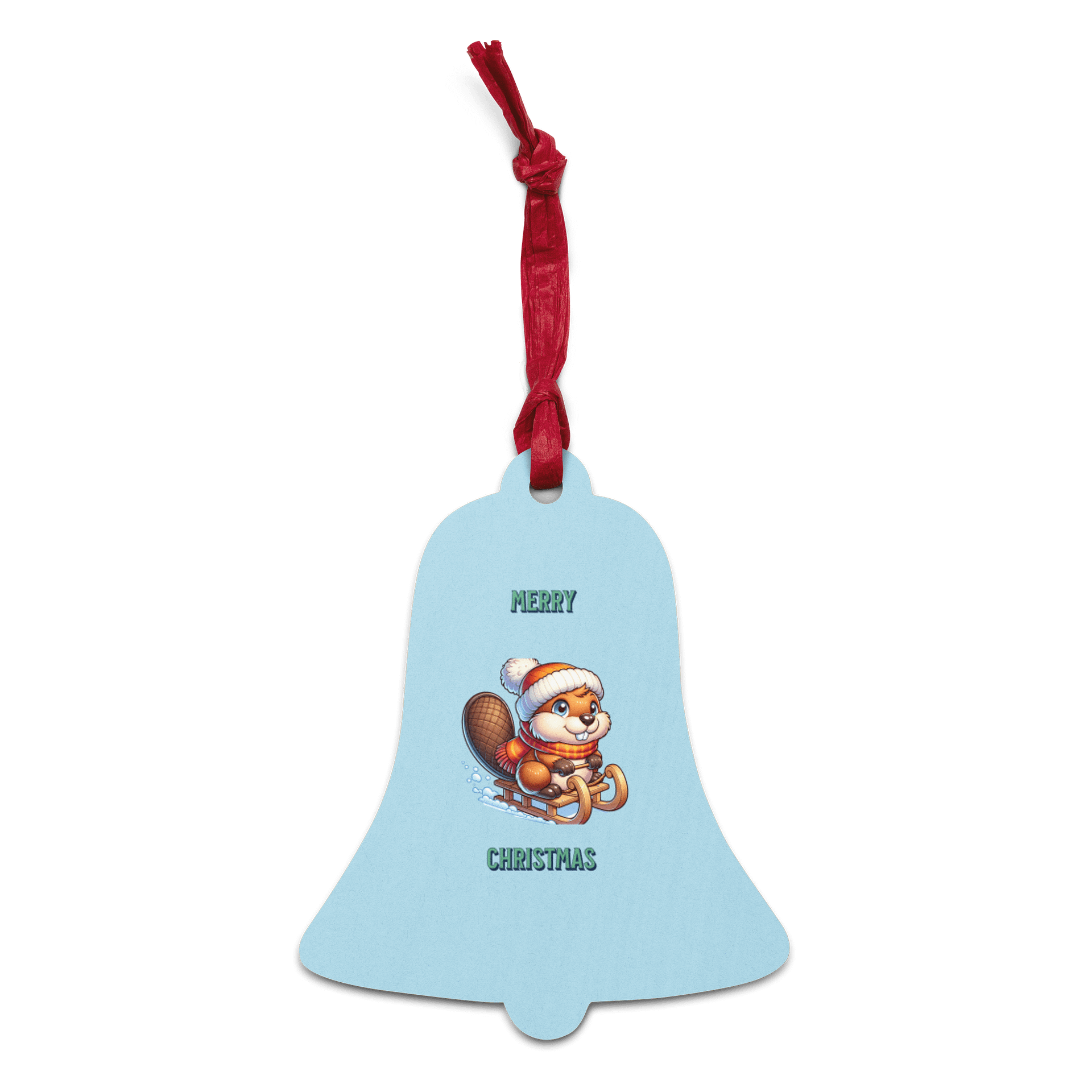 Winter Wonderland Beaver Wooden Ornaments product image (1)