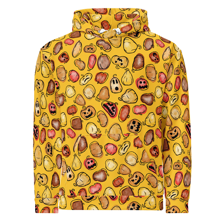 Recycled Unisex Hoodie - Gourdgeous II - Yellow product image (1)