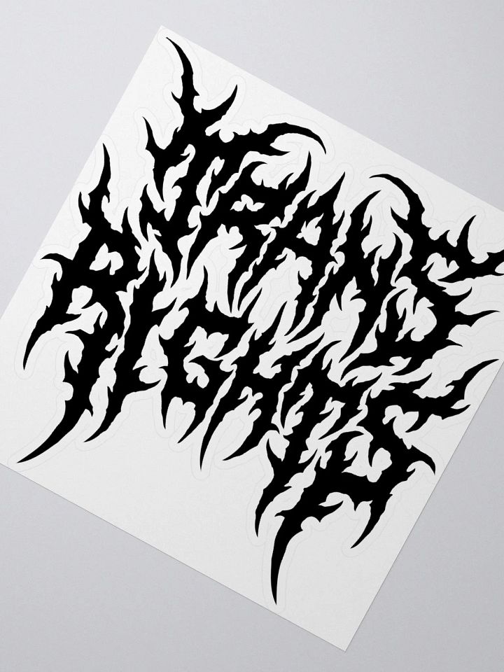 Trans Rights Heavy Metal Sticker product image (2)