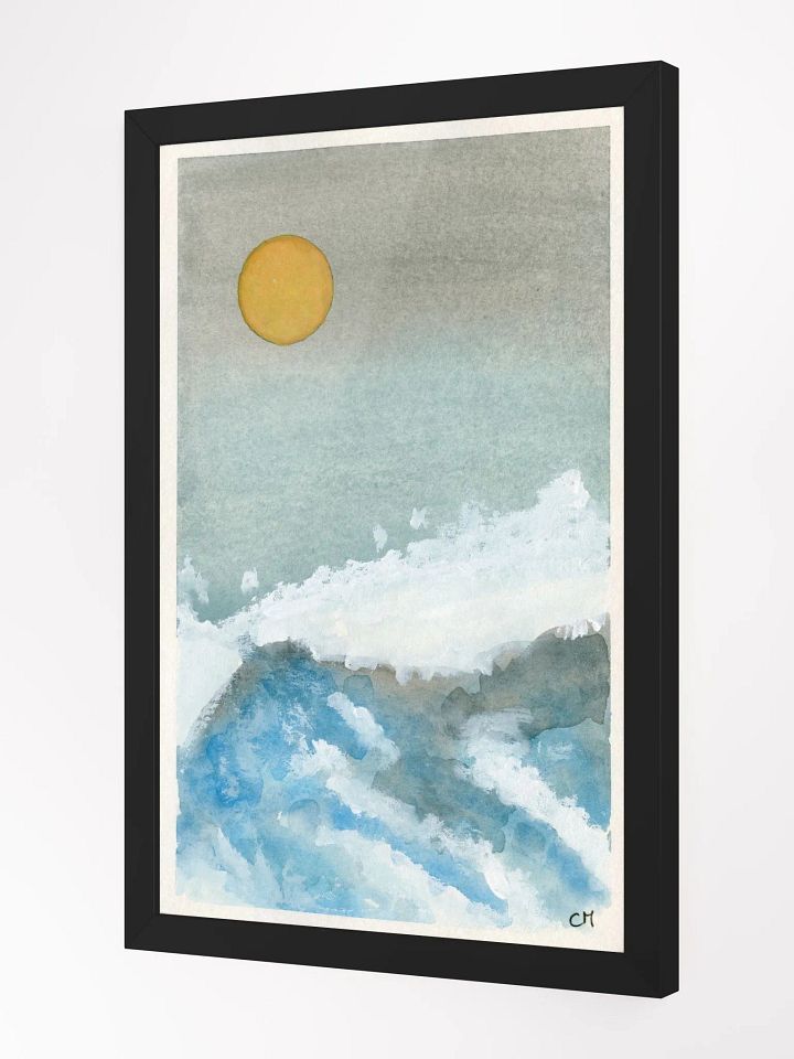 Wave: Watercolor Landscape Framed Poster product image (2)
