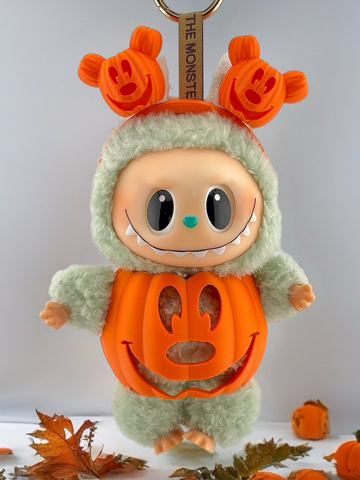 Mickey Pumpkin Costume Set for Labubu Plush 🎃 product image (1)