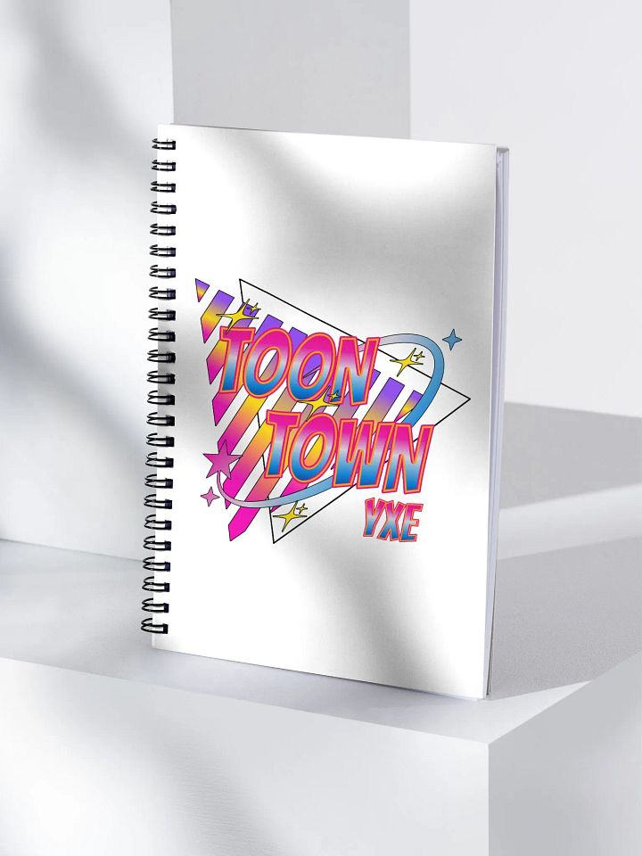 Toon Town Yxe Triangle Vibrant Retro Spiral Notebook product image (1)