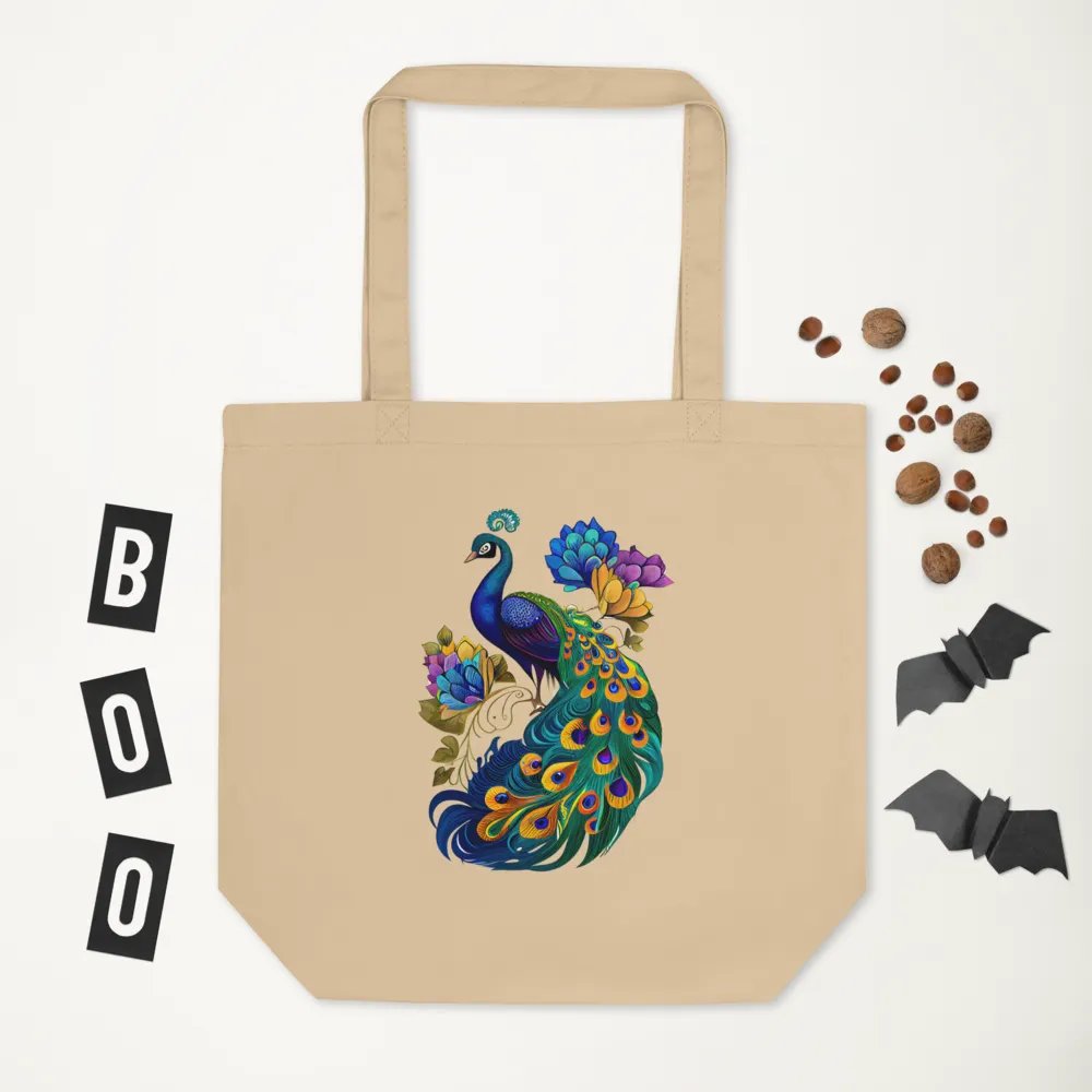 Vibrant Peacock Parade Tote Bag product image (5)