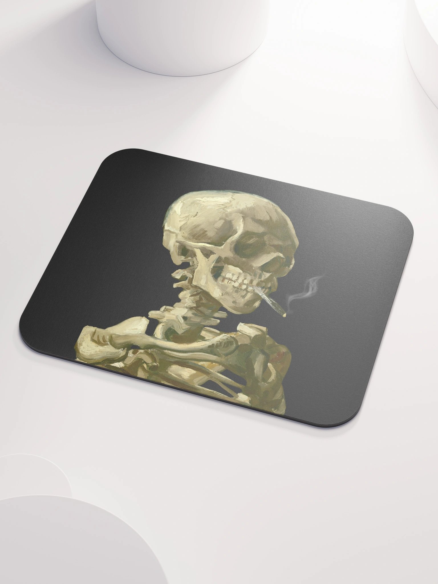Smoking Skeleton Mouse Pad product image (3)