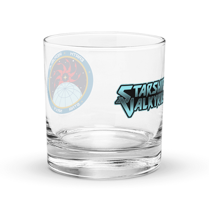 Starship Valkyrie Double Logo Captain's Rocks Glass product image (1)