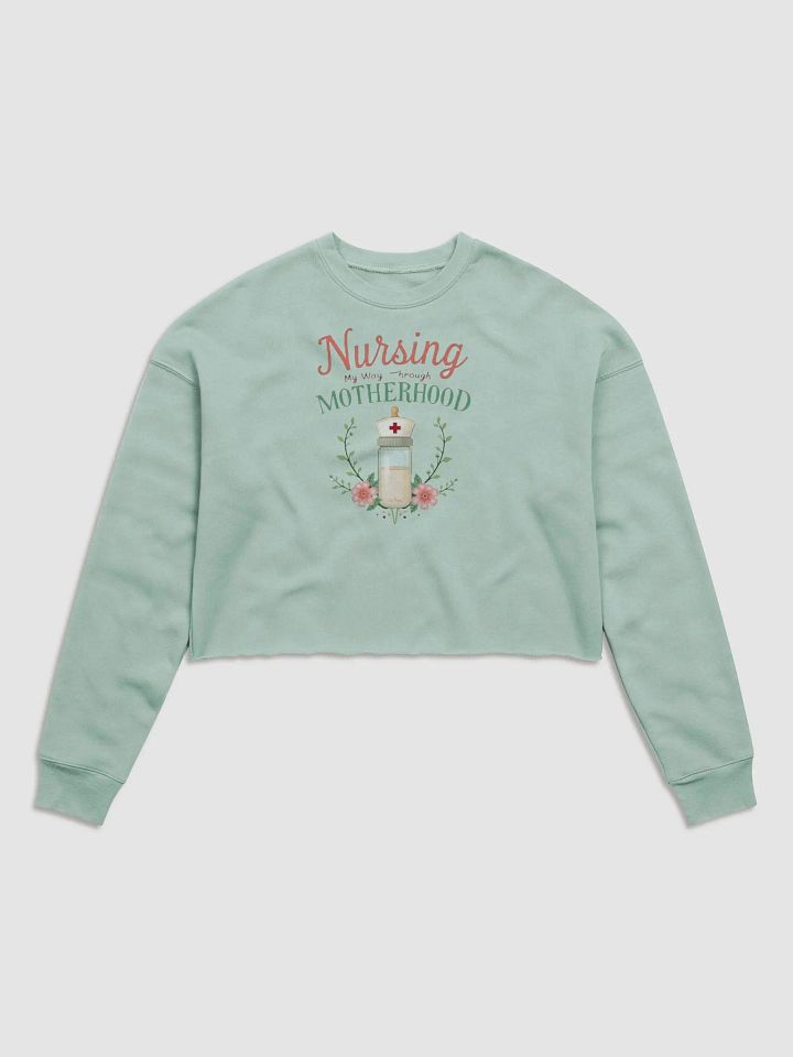 Motherhood Nursing Floral Crop Sweatshirt product image (13)