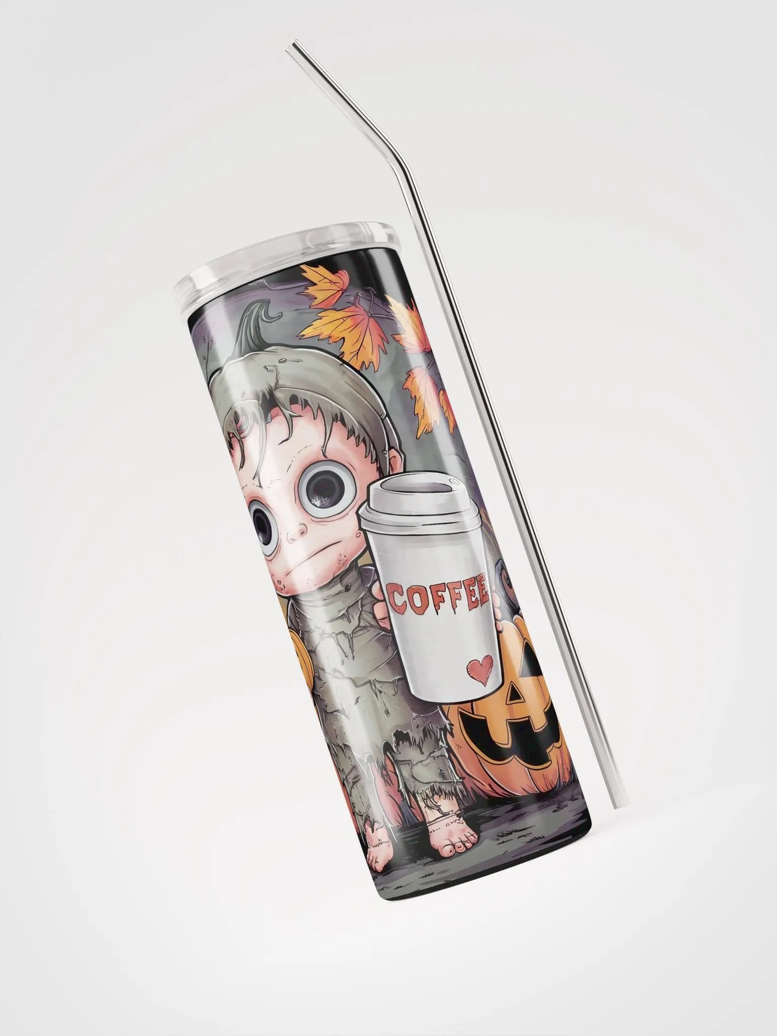 Autumn Scarecrow Stainless Steel Tumbler product image (3)