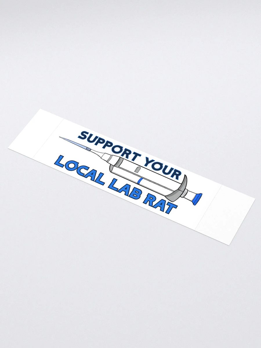 "Support Your Local Lab Rat" Pipette Sticker product image (1)