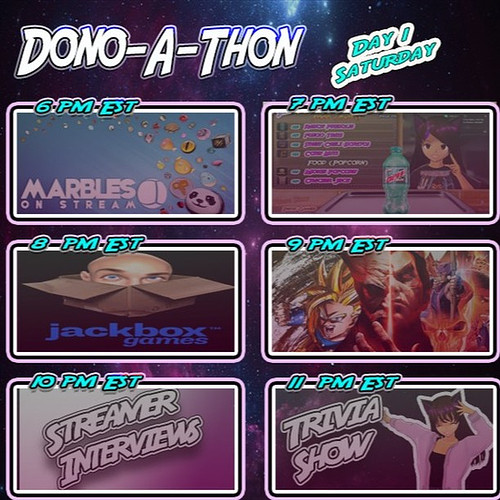 Ramping up efforts to make my DonoAThon a success! Will mainly be streaming on Twitch, but throughout the day I'll also be st...