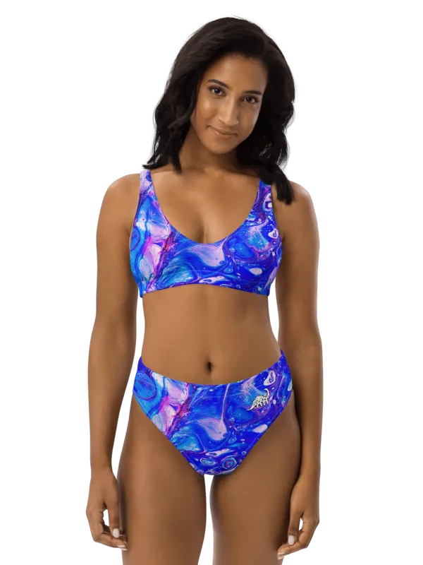 Bubblegum Fluid Acrylic High Waisted Bikini product image (2)