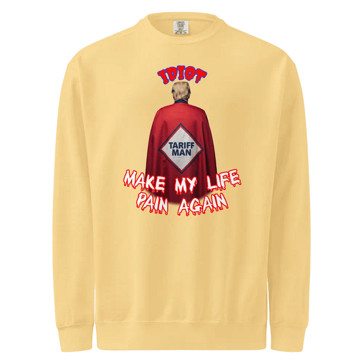IDIOT TARIFF Man Silhouette Sweatshirt product image (1)