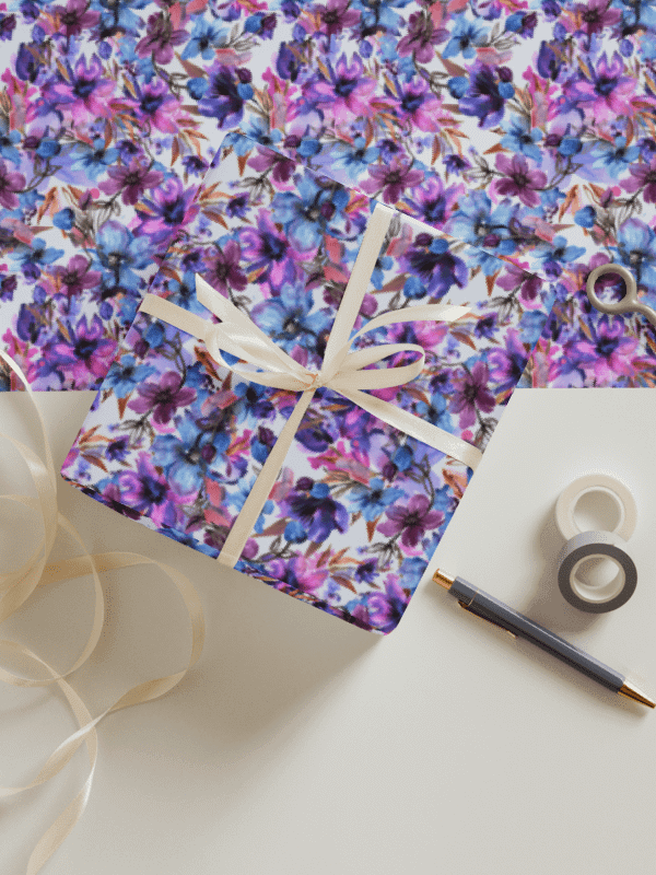Purple Flowers Paper product image (4)