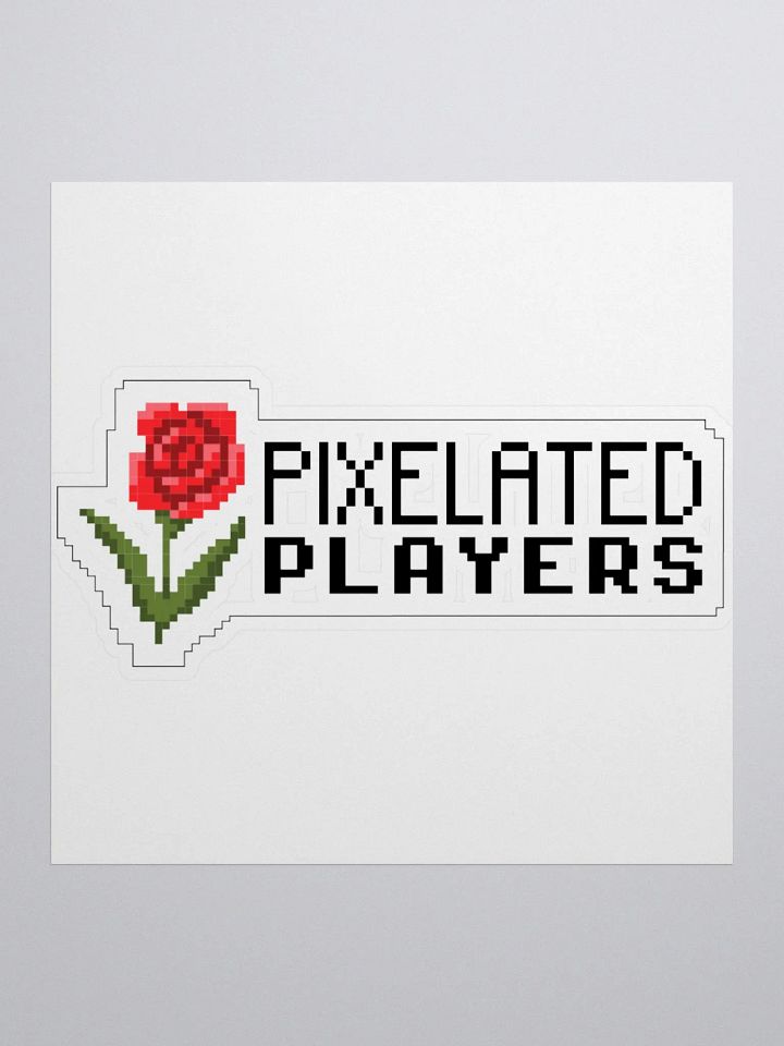 Pixelated Players Kiss Cut Stickers product image (3)