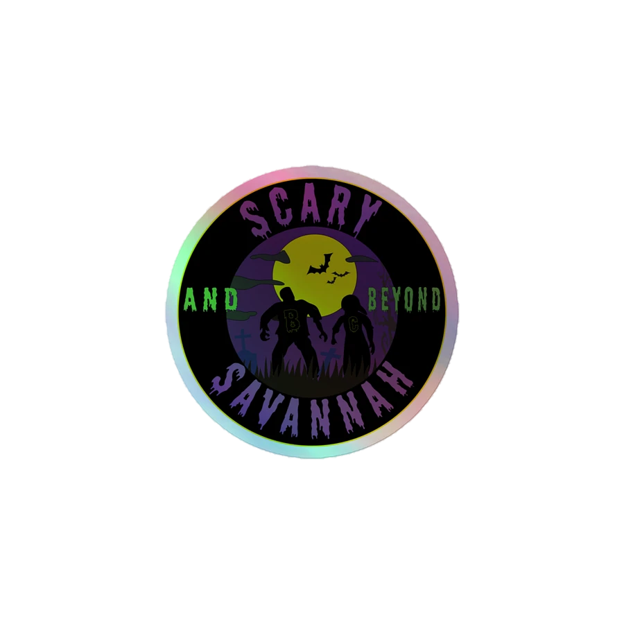 Scary Savannah Original Logo Holographic sticker product image (1)