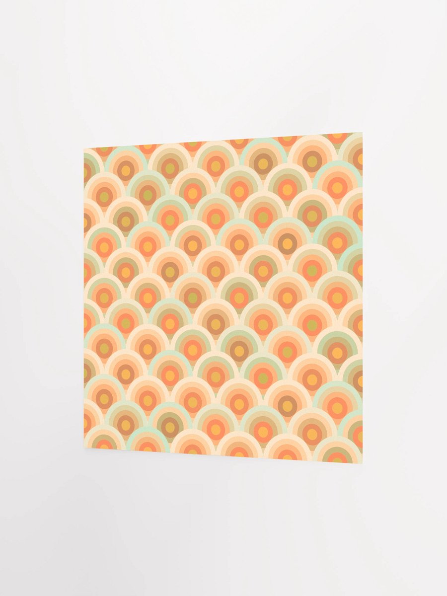 Retro Scalloped Semicircles Poster product image (2)