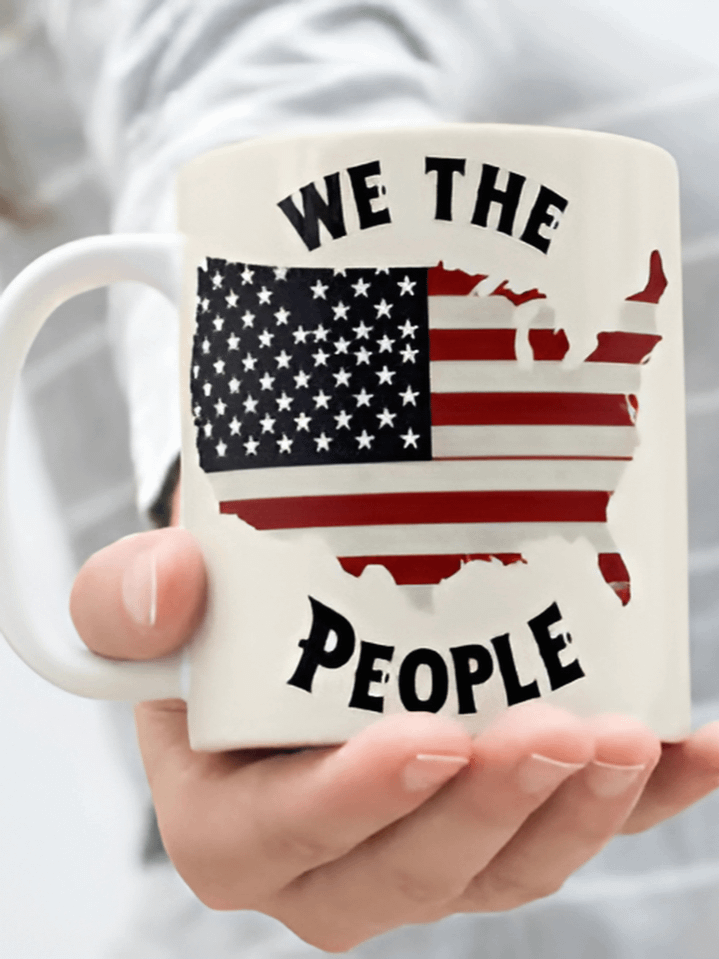 4th of July "We The People" Mug Wrap – American Flag Sublimation PNG Design – Patriotic Independence Day Theme – Fits 11oz & 15oz Mugs – Instant Digital Download – High-Resolution 300 DPI product image (1)