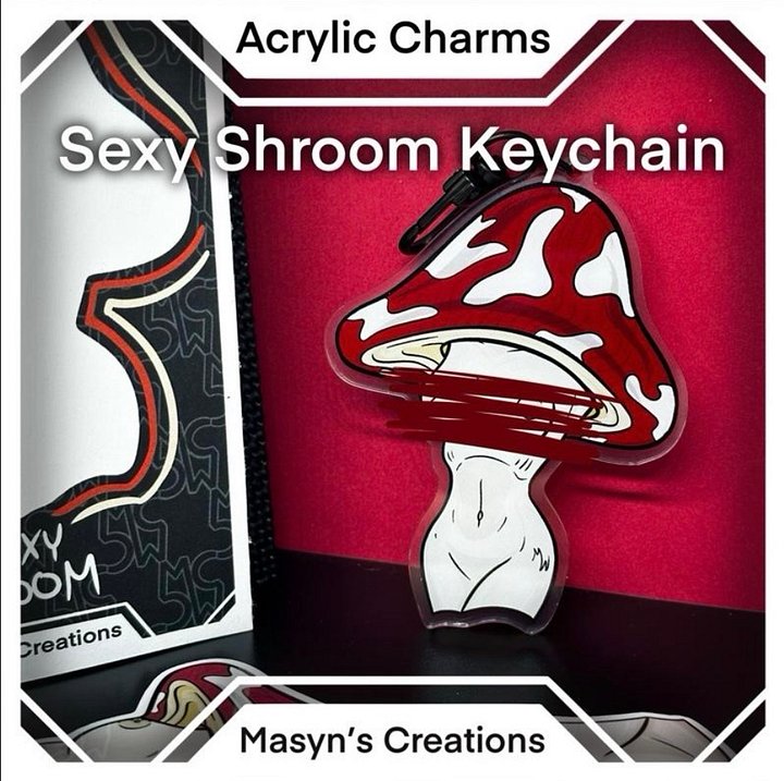 Sexy Shroom Keychain product image (2)