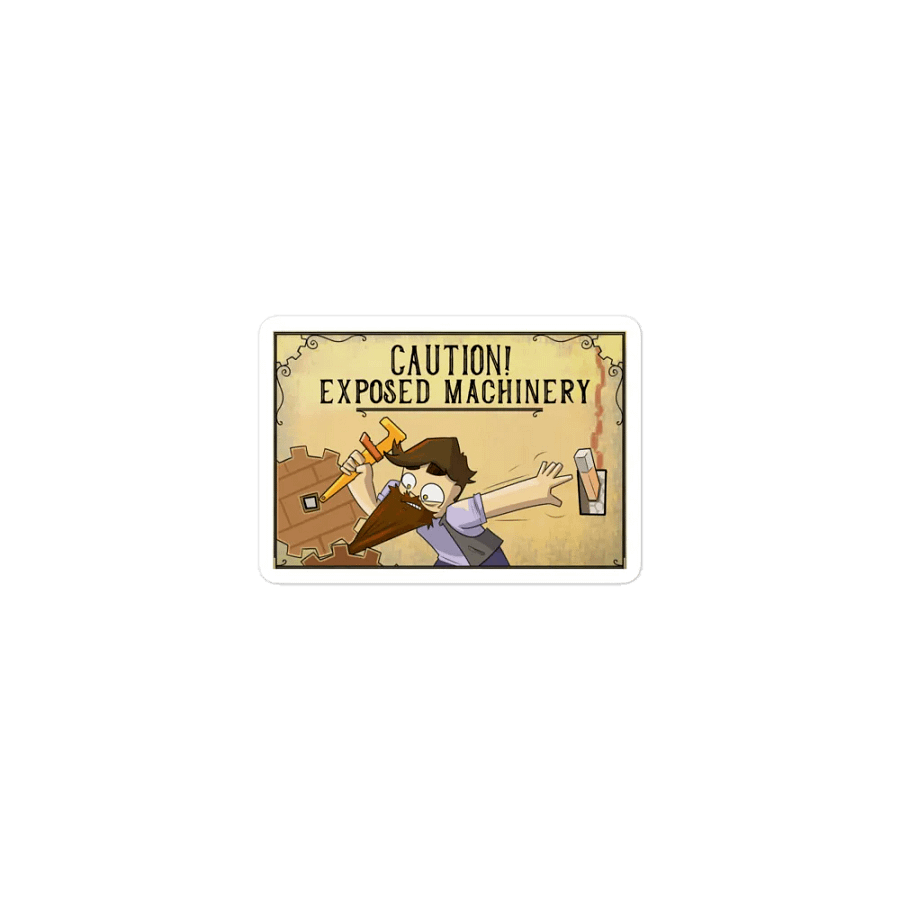 'Exposed Machinery' Die-Cut Magnet product image (1)