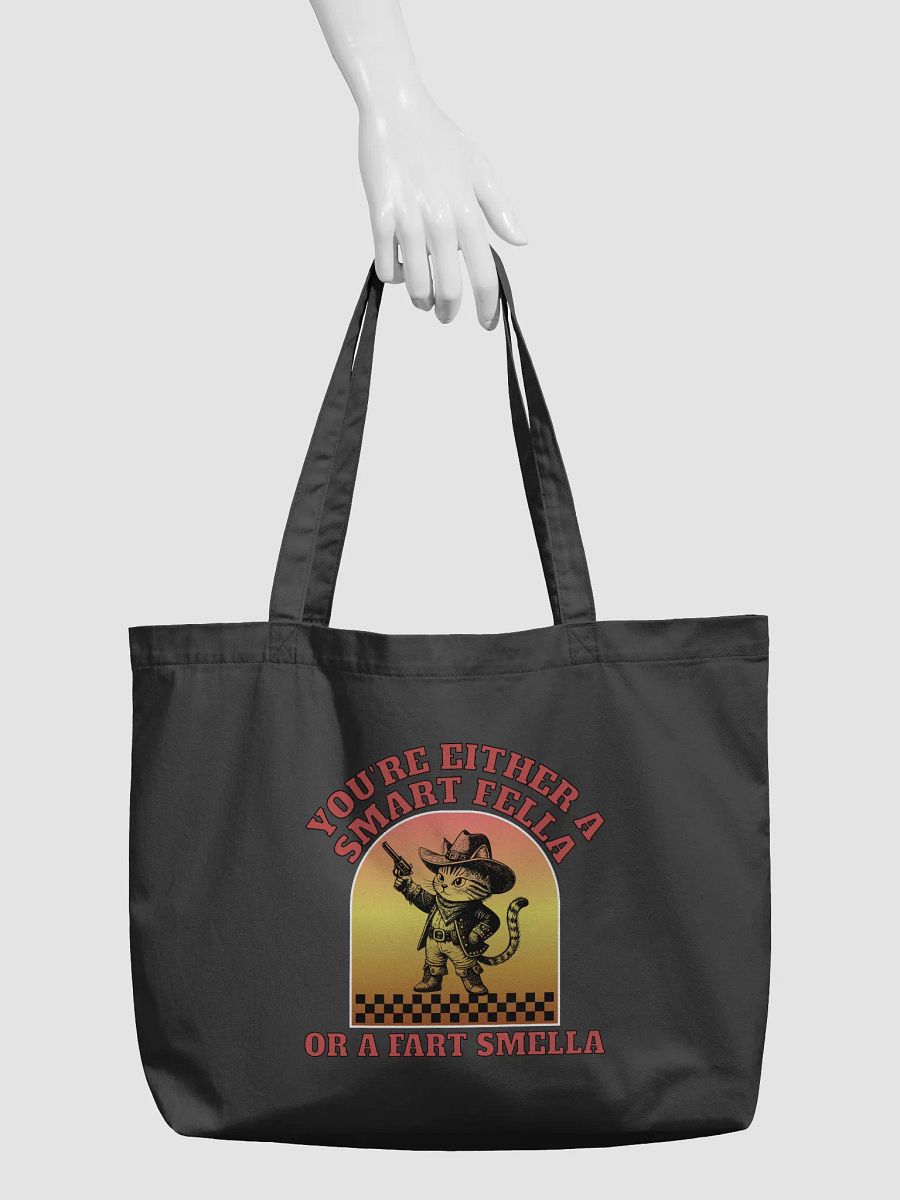 Youre Either A Smart Fella Or A Fart Smella Cat Meow Eco-Friendly Tote Bag product image (6)