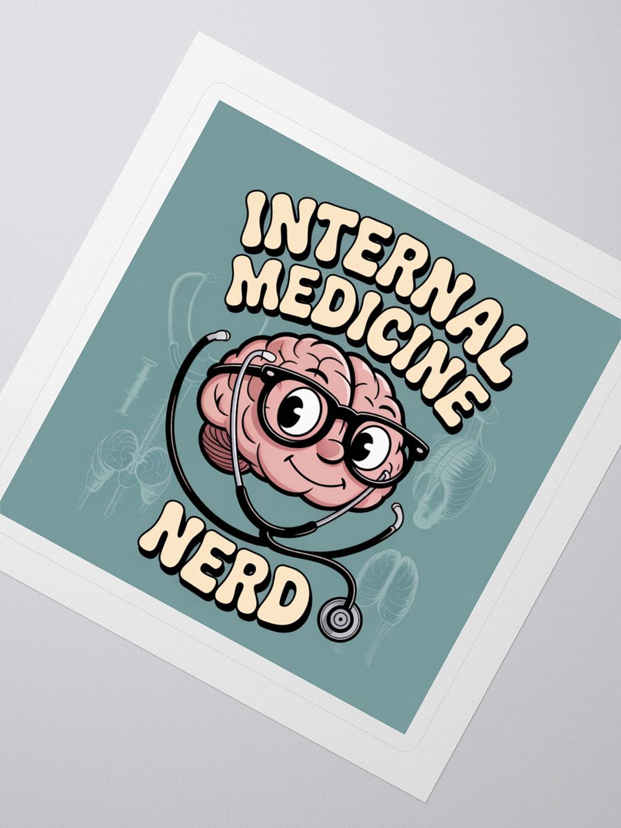 Internal Medicine Nerd Sticker product image (2)