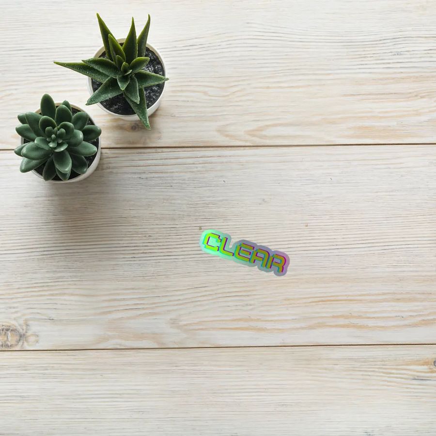 Clear Holographic Sticker product image (10)