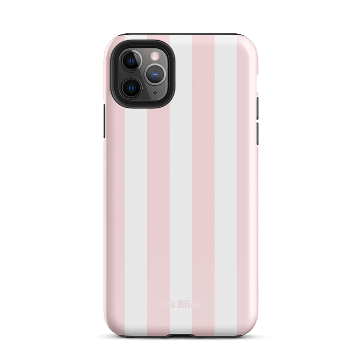 BLUSH | Pink Striped Phone Case product image (2)
