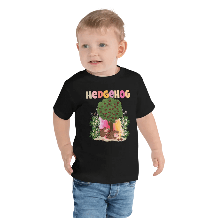 Hedgehog Cute Colorful Funny Bella +Canvas Toddler T-Shirt – Fun Gift for Kids product image (4)