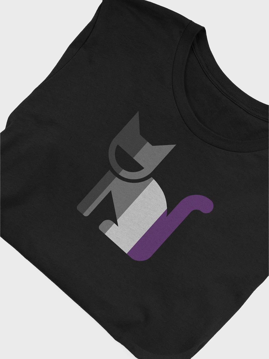 Ace Pride Happy Cat T-Shirt (Vertical Flag) product image (9)